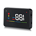 Miniatyrbilde 3 av 8: A200 HUD Universal 3,5-tommers bil Head Up Display Hastighetsmåler ODB2 frontruteprojeksjon