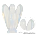 Miniatyrbillede 7 af 8: Jade Naturkrystal Engel 3-dimensionel udskæring Hjemindretning Håndværk Ornamenter 1,5 i Opal engel
