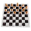 Miniatyrbilde 8 av 8: Sjakksett Internasjonalt standard sjakksett med sjakkbrett for Camping Utendørs Reise Wood