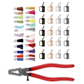 Miniatyrbillede 2 af 7: Nøglebrik Hardware 25 mm/1,0 tommer Tassel 24 Farver Praktisk Nøgleringstilbehør til DIY-Håndværk