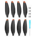 Miniatyrbilde 1 av 8: 2 par propellere reservedeler Dronetilbehør Passer for DJI Mavic Mini 2 Orange Edge