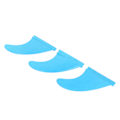 Miniatyrbilde 3 av 8: 3 stk Surfbredefinner PVC Thrusterfinner Surfbredetilbehør for Long Board Stand Up Paddle Blå