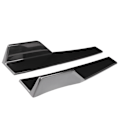 Pikkukuva 2 / 8: Par Universal sivuspoileri Rocker Splitter Side Winglet Wing Diffuser Auton korisarja Kiiltävä musta 17,7x3,3 tuumaa
