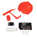 Miniatyrbillede 5 af 8: til GDEMU Optisk Drev Simuleringskort V5.20 Udskiftningshukommelseskortforlængelse til Dreamcast DC VA1 Spilkonsol Transparent Rød