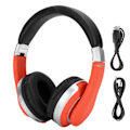 Pikkukuva 1 / 8: Kokoontaitettavat Bluetooth-kuulokkeet Langattomat Over Ear -stereokuulokkeet mikrofonilla Peli Kuulokkeet Oranssi