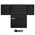 Miniatyrbillede 1 af 8: Foldbart Bluetooth Tastatur Lav Latency Bluetooth 5.1 Tastatur i Fuld Størrelse med Stor Touchpad til IOS til Android til Windows