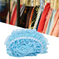 Miniatyrbilde 6 av 8: 5 Yards Flerfarget 45 mm Trykt Prikker Plissert Trim Mesh Blonderibånd Sy Paljetter Broderte DIY Håndverk (Blå)