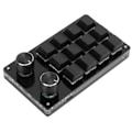 Miniatyrbillede 4 af 8: Enhåndsmakro mekanisk tastatur 12-tasters multifunktion DIY programmerbar knappsæt til Office Gaming Lab
