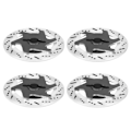 Miniatyrbild 2 av 8: 4st aluminiumlegering CNC-simulerad bromsskivatillbehör Universal passform för 1:10 RC CarBlack