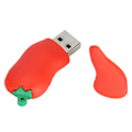 Miniatyrbillede 6 af 8: USB Flash Drive Rød Peberfrugt Form Sød Hukommelsespind Pen Drev til Studerende Børn Gave 128GB