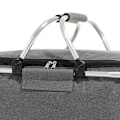 Miniatyrbilde 8 av 8: Picnic Bag Foldbar Picnic Kurv Isolerende Komfortabel Håndtak Islommer Kjølebag for Picnic Reise Camping Grå