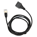 Miniatyrbilde 5 av 8: CAT8 Ethernet-kabel CAT8 OD 3,8 mm Ultra Fine Wire 8P8C 10 Gigabit Hann til Hunn RJ45 Rett Hode 1,5 Meter Kabel