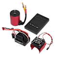 Pikkukuva 7 / 8: Vedenkestävä RC S3650 5200KV harjaton moottorisarja 60A harjattoman ESC-ohjelmointilevyn ja jäähdytyselementin kanssa 1/10 RC-autolle