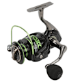 Miniatyrbillede 2 af 8: Fiskespole, helt i metal, 45° stor afskæring 5.2:1, spinnehjul, fiskerullerDK6000