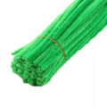 Miniatyrbild 3 av 5: 100 st Piprensare Flexibla Böjbara Enfärgade Polyester Chenille Stjälkar DIY Barns Tidiga Utbildning Handgjorda Leksaker Grön