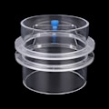 Miniatyrbillede 7 af 8: Transparent akryl Holdbar justerbar akvariefiskfoder Fish Tank Tiepiece Fodercirkelring 100 mm