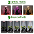 Miniatyrbillede 4 af 8: USB Plant Light Angel Ring med Timer Ful Spektrum Sollys Simulering