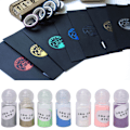 Miniatyrbilde 5 av 8: 7 farger DIY-embossingpulver Papir Kunsthåndverk Maling Stempling Scrapbooking Dekorasjon 10mL