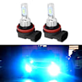 Miniatyrbillede 5 af 8: 2 stk. H8/H11 80W 8000K LED-tågelygtepære Isblå 12-24V Universal