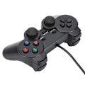 Miniatyrbillede 4 af 8: Spilkonsol med kabelforbundet USB-controller med dobbelt vibration til joystick til bærbar computer