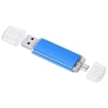 Miniatyrbillede 6 af 8: 2 i 1 USB Flash Drive OTG USB2.0 U Disk Høj Kapacitet Datalagring Memory Stick Blå128GB
