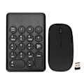 Miniatyrbilde 1 av 8: Numerisk tastatur Bærbar Smal 2,4 GHz USB Trådløs Mini Svart Numerisk tastatur Mus Combo Sett for bærbare datamaskiner Stasjonære datamaskiner PC