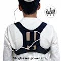 Miniatyrbild 6 av 8: Ryggband Kompatibelt med Oculus Quest 2 VR Justerbar Hållare för Powerbank Lätt Bekväm Andningsbar Ryggställning Korrigerare