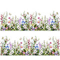 Miniatyrbild 1 av 5: Växtblommiga väggdekaler glasfönsterdekaler vardagsrum sovrumsdekoration självhäftande väggdekaler