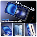 Miniatyrbild 2 av 6: 2-Pack iPhone 16 Pro Max Skärmskydd & 2-Pack linsskydd - Härdat Glas | 6,9 tum [Automatisk Installation] - Bubbelfritt iPhone 16 Pro Max iPhone 16 Pro Max