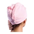 Miniatyrbild 2 av 7: Handduk mikrofiber turban - Hårturban Rosa Rosa