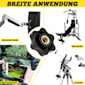 Miniatyrbild 5 av 5: M8 stjärngreppsmutter invändig gänga klämknapp räfflad mutter, paket med 5 stjärnhuvud klämknapp för maskiner och system, industri, möbler,