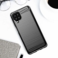 Miniatyrbild 3 av 6: SKALO Samsung A12 Armor Carbon Stöttåligt TPU-skal - Fler färger grå grå