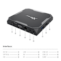 Miniatyrbild 6 av 7: X96 Max Plus Smart TV-box Amlogic S905X3 Android 9.0 Fyrakärnig 4 GB 32 GB 2,4 GHz/5 GHz Dubbel WiFi BT4.0 4K HDR-box USB 3.0 LAN 1000M EU 4GB 64GB