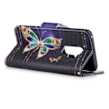 Miniatyrbild 6 av 6: Butterfly läder Samsung Galaxy S9 Plus fodral - Flerfärgad multifärg