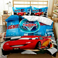 Miniatyrbild 1 av 2: Bilar Lightning Mcqueen Cover Sängkläder Set Örngott Barn Vuxen Style-7 180*200three-piece 180*200three-piece