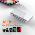 Miniatyrbild 1 av 4: CF SD TF Lightning-kortläsare adapter Universell kortläsare för Apple