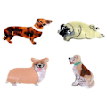 Miniatyrbild 9 av 9: Acetat Hårklo Clips Shark Clip BEAGLE BEAGLE Beagle Beagle