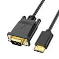 Miniatyrbild 1 av 4: HDMI till VGA Kabeladapter 1,8 m Svart