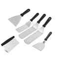 Maple Stainless Steel Outdoor BBQ Kitchen Spatula Teppanyaki Spatula - 6pcs