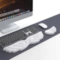 Angel Wing Wrist Rest Ergonomic Memory Foam Wrist Support for Computer Keyboard Mouse Set Cute Gaming Keyboard Pad Hand Rest PU Leather Surface