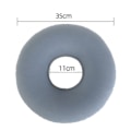 Miniatyrbild 5 av 5: Donut-formad sittdyna i minnesskum som minskar trycket, idealisk för hemorrojder