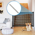 Miniatyrbild 2 av 5: Hundgrind, trappgrind, justerbar husdjursgrind utan borrning för dörröppningar, bärbar säkerhetsgrind för valpar, utdragbar 72*120cm 72*100cm