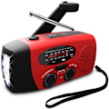 Miniatyrbild 2 av 5: HOT Nöd Sol Handvev AM FM Väderradio LED Ljus USB Laddare Utomhus