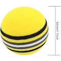 Miniatyrbild 2 av 5: 20 st skumgummi golf träningsbollar - svamp golf träningsboll regnbåge svampboll mjuk för inomhus- eller utomhusträning, gul