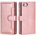 Miniatyrbild 3 av 3: Plånboksfodral Läder Multi-Slot iPhone 7/8/SE Rose Guld