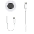 Miniatyrbild 2 av 4: Lightning / USB-C till AUX Adapter 3,5 mm Paket LightningAUXMikrofon10Pack