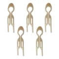 5 st U-formade hårkammar, franska hårnålar för kvinnor Beige Beige Beige Beige