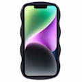 Miniatyrbild 2 av 6: iPhone 14 Mobilskal Wavy Textur Svart