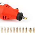 Miniatyrbild 4 av 8: 11 Styck Set Chuck Reservdelar Mässing 3Mm Mini För Dremel Borrslip Kopparbit 3000 11 Styck 4 Käft Kopparborr Spikavdragare För Mini Electric