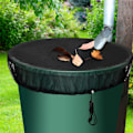 Miniatyrbild 4 av 5: 2PCS Regnfat Mesh-skydd, Tank Mesh Protector Vattenuppsamlingshinkar Tunnor Cirka 37,4 Tum Nätnät för att hålla myggor, löv